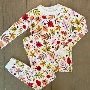 Hanna Andersson Kids’ Fall Foliage/Thanksgiving HannaJams Pajama Set • Size 5